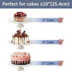 10 Inch White Ceramic Cake Stand (Holds 10 Inch Cake), Decorative Cupcake Stand, Dessert Display Plates for Snacks and Cookies, Baby Shower, Birthday, Wedding Party Decor - Image 3