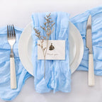 Light Blue Cheesecloth Napkins Blue Cloth Napkins Bulk,Set of 50 - Image 5