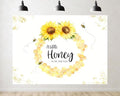 Trykid 8x8ft Sunflower Honeycomb Baby Shower Backdrop A Little Honey is on The Way Yellow Floral Photography Background Gender Reveal Party Decoration Photoshoot Studio Props Fabric by Unknown