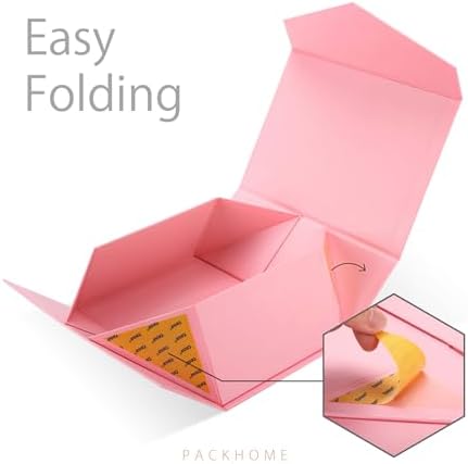 PACKHOME 6 Pink Gift Boxes 9x6.5x3.8in with Magnetic Lids - Image 5