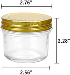Mini Mason Jars 4 oz, 40 Pack Small Glass Jars with Lids - Image 2