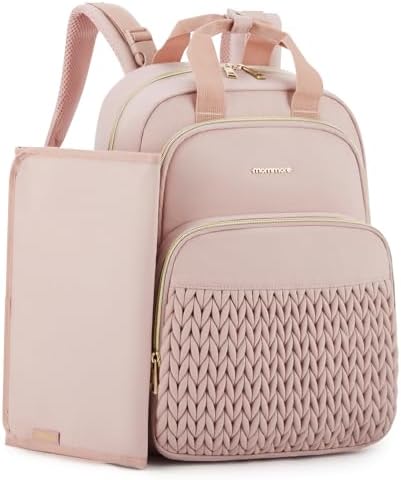 mommore Diaper Bag Backpack, Large Travel Baby Bag for Daily Essentials by mommore