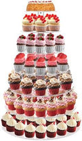 Cupcake Stand for 70 Cupcakes, 7 Tier Acrylic Round Tiered Cupcake Holder by RLHDIS