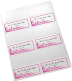 Scribble Vintage Swirl Printable Place Cards, Fuschia, Set of 150 (25 Sheet - Image 4