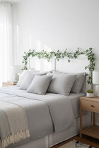 2PCS x 6FT Rose Garland Artificial Flower Vine for Home Decor, White - Image 6