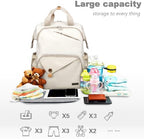 Hap Tim Baby Diaper Bag for Boys Girls, Large Backpack Diaper Bags with Double Compartments, Baby Registry Search Shower Gifts Stuff Newborn Must Haves（7340-KK） - Image 2