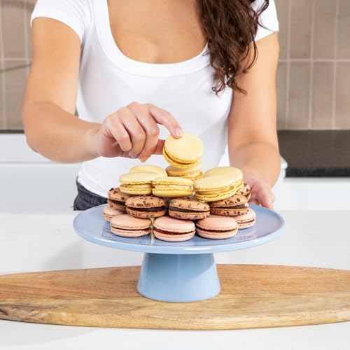 THE Cake Stand, 10 Inch Ceramic Pedestal Dessert Stand, Rose - Image 5