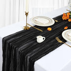 12 Pack 35 x 120 Inch Black Table Runner Cheesecloth 10Ft - Image 3