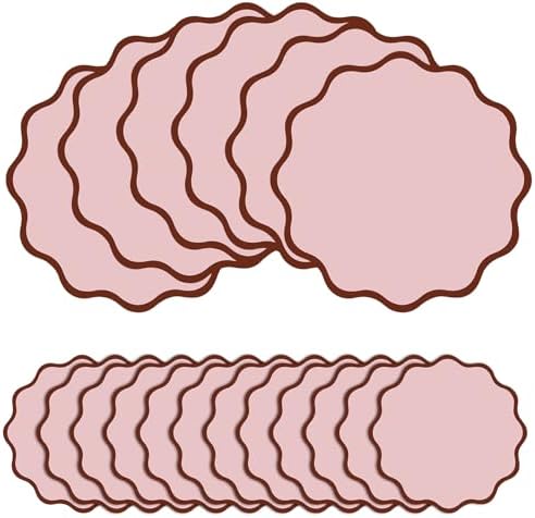 100Pcs Pink Thick Paper Placemats, Disposable Waterproof Wedding Place Mats by Unknown