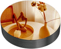 VASUHOME 12" Gold Mirror Centerpieces for Tables, Round Mirror Plates Set for Candle, Wedding, Party Decorations, Circle Mirror Trays with Smooth Edge and Cushioned Feet, 2mm Thick by VASUHOME