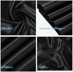 YMHPRIDE 60 PCS Black Satin Chair Sashes, 7x108 Inch Ties Chair Bows - Image 3