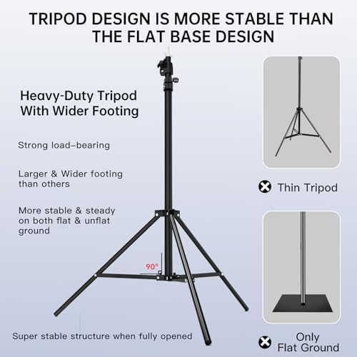 BEIYANG 8.5 x 10 FT Photo Backdrop Stand Kit, Adjustable Background Holder Support System Kit with Carrying Bag, for Photography Video Stutio, Parties Decoration, Advertising Display - Image 3