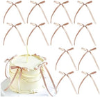 400 Pcs Purple Satin Ribbon Bows Cake Toppers by Unknown