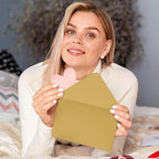 A7 Size Wedding Invite Envelopes Euro V-Flap 80lbs (5 1/4 x 7 1/4) Stationary - Packs & Colors Available - Image 4