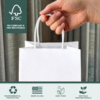 METRONIC White Paper Gift Bags 5.25 x 3.75 x 8 Inch 500 Pack - Image 5