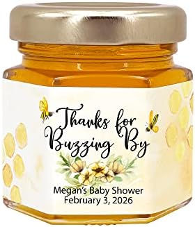 Honey Baby Shower Favors, Classic Honey Bee Themed Baby Shower, Honey Baby Shower Favors, Honey Favors, Mini Honey Jar Favors, Watercolor Bee Baby Favors (Set of 12) by Best+Day+Ever+Spot