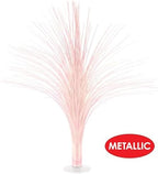 Beistle Opalescent Metallic Spray Centerpieces – 3-Pack Tinsel Burst Table Decorations with Clear Base for Baby Showers, Gender Reveals, Graduations, and Birthday Celebrations, 19" - Image 3