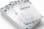 Pack of 30, Girl Baby Shower Party Collection, Baby Shower Invitation Cards, Fill in the Blank Invites WIth Envelopes, Floral Theme Party Supplies - Image 3