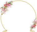 Wokceer Round Backdrop Stand 8FT Gold Wedding Balloon Arch Stand for Party by Wokceer