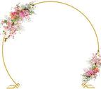 Wokceer Round Backdrop Stand 8FT Gold Wedding Balloon Arch Stand for Party by Wokceer
