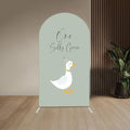 One Silly Goose Arch Backdrop Cover 5FT Green Round Top Arch Stand Cover for Baby Shower 1st Birthday Party Decorations by Aerdce
