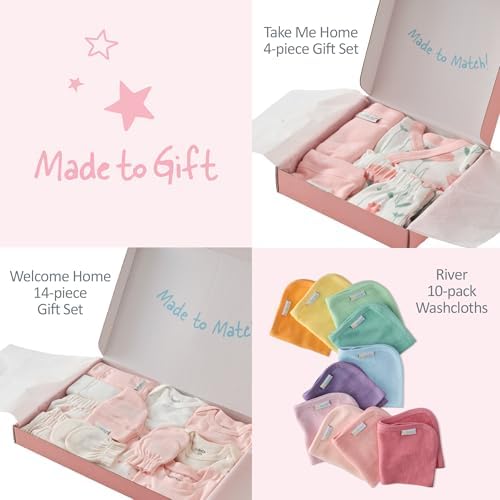 Butterblu Check Me Out 6-Piece Baby Layette Gift Set 100% Organic Cotton - Image 6