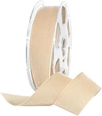 Morex Ribbon Nylon, 1 1/2 inches by 11 Yards, Blonde, Item 01240/10-602 Nylvalour Velvet Ribbon 1-1/2" by 11 yd by MorexRibbon
