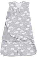 HALO 100% Cotton Sleepsack Swaddle, 3-Way Adjustable Wearable Blanket, TOG 1.5, Clouds, Newborn, 0-3 Months by HALO