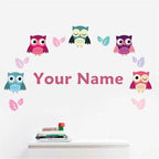 Oliver's Labels Premium Name Wall Decals - Matte Finish Personalized Wall Art for Kids' Rooms & Nurseries (Owls) - Image 3