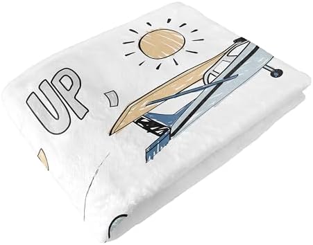 Sweet Jojo Designs Vintage Airplane Boy Baby Milestone Blanket Newborn Monthly First Year Photo Growth Chart Infant Memory Gift Set Grey Green Blue White Yellow Airplanes Plane Transportation Clouds - Image 6
