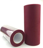 PuLAif Organza Tulle Fabric Roll 22m x 15cm Multicolor Wedding Baby Shower Party Decoration(Wine Red) by Unknown