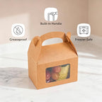 Restaurantware Kraft Paper Gable Box Take Out Container, 100 Pack - Image 4