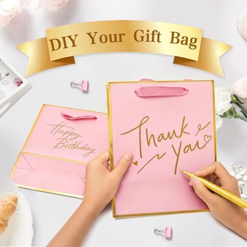 Epoesch 36 Pack Gift Bags with Handles & 36 Tissue Papers – 8x5x10 Inches - Image 4