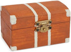 Bright Creations Baby Shower Decorations Mini Unfinished Wooden Treasure Boxes - 3.5 x 2.2 x 2 In, Brown, Pack of 12, Chest Style - Wooden Treasure Chest to Paint & Party Favors - Image 7