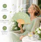 10-200 PCS Wedding Fans for Guests Personalized Custom Name & Date - Image 3