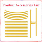 Asee'm 7.2FT Gold Metal Arch Backdrop Stand Wedding Balloon Background - Image 4
