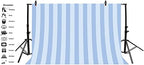 Leyiyi 15x10ft Photography Background Striped Backdrop Happy Birthday Party Vertical Horizontal Stripes Icecream Boy Blog Make Up Vlogger Summer Ocean Water Baby Shower Photo Portrait Studio Prop - Image 3