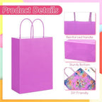 100Pcs Small Paper Gift Bags with Handles 6.3"x3.15"x8.66" Colorful Paper Party Favor Bags with Handles Paper-Gift-Bags Bulk for Birthday Baby Shower Crafts Wedding Party Supplies (10 Colors) - Image 3