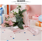 VINTORKY 40 Sheets Pink Tissue Paper Bulk for Wrapping - 27.6x20, 38gsm Decorative Tissue Paper Sheets for Easter Mother's Day Baby Showers Wedding Spring Art Crafts - Image 6