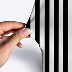 Black and White Stripes Arch Backdrop Cover for Father Boys Birthday Party Arched Stand Stretchy Fabric Covers Baby Shower Cake Banquets Parties Supplies Decorations Banner4x7FT - Image 4