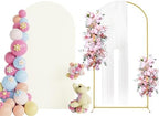 Putros Arch Backdrop Stand and Cover Set, 7.2ft Arch Stand with Ivory Cover by Putros