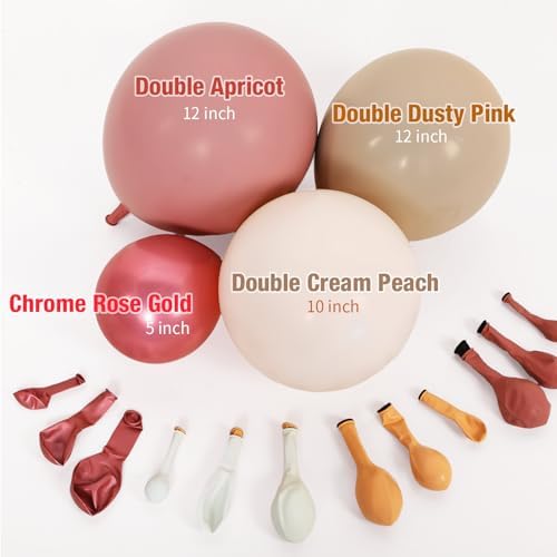 Bear Baby Shower Decorations, 185 Balloon Kit,Dusty Pink, Rose Gold, Peach - Image 4