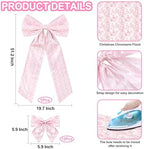 Suncalla 13 Pcs Extra Large Pink Ribbon Bows for Wreath Front Door Decor - Image 2