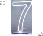 LED Neon Sign Number 7 for Birthdays - Light Up Your Baby's Birthday With USB Plus Battery Case - Party Decor Lights - Image 5