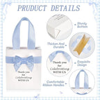 party greeting 50Pcs Wedding Gift Bags for Bridal Shower Bulk with Bow - Image 3