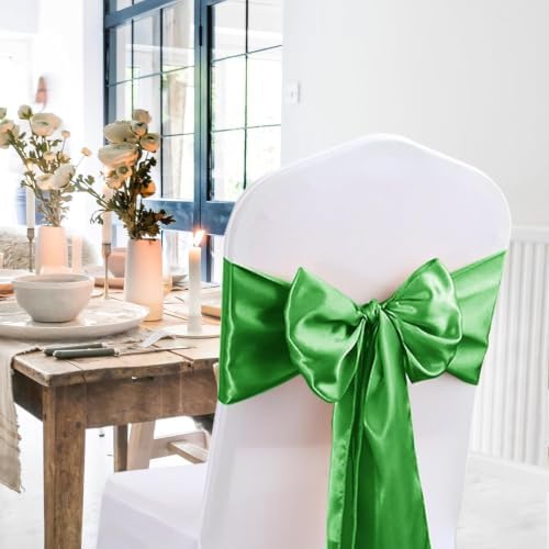 20 Pack Satin Table Runner 12 X 108 Inch Silk Table Runner for Party,Wedding, Birthday, Banquets,Decoration(Green) - Image 3