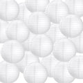 40 Pack 6 Inch White Paper Lanterns, Chinese Japanese Hanging Lanterns by BUWUSMU