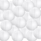 40 Pack 6 Inch White Paper Lanterns, Chinese Japanese Hanging Lanterns by BUWUSMU