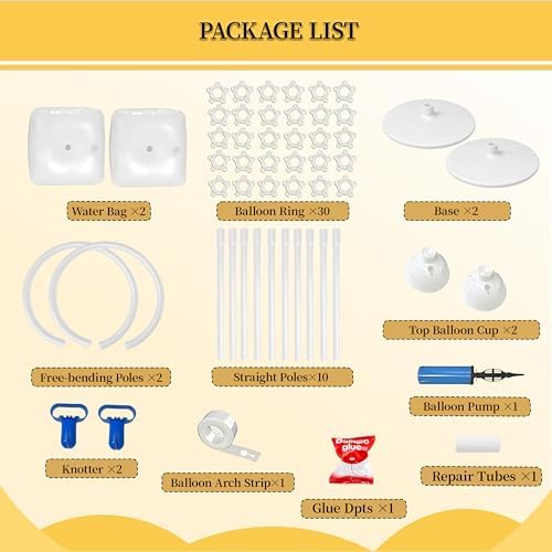Balloon Arch Kit,Adjustable 8.2FT & 6FT Half Balloon Arch Stand - Image 3
