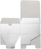 Efavormart 100 Pack 4"x4"x2" Silver Metallic Cake Favor Boxes, Shimmering Cardstock Candy Treat Gift Boxes for Holiday and Anniversary Events - Image 6